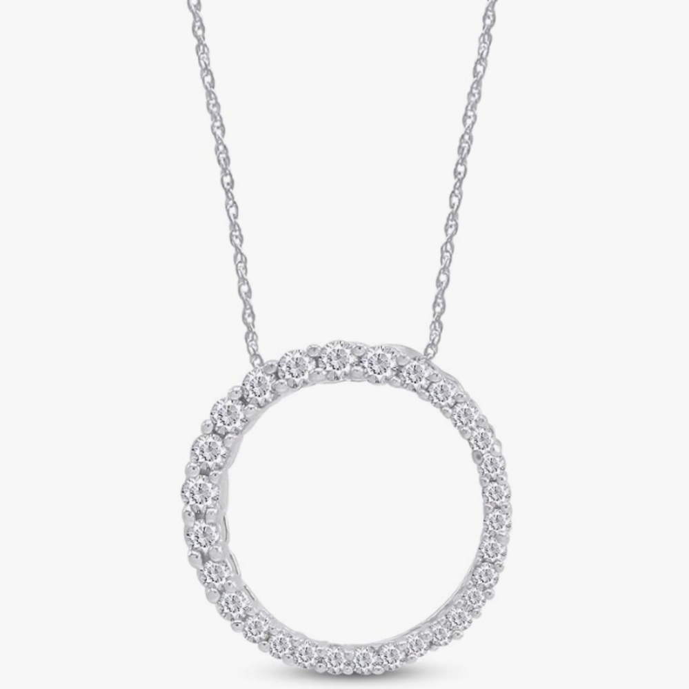 Silver Circle Necklace